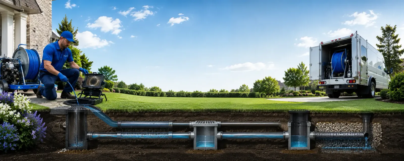 Outdoor drain cleaning information for Russell, KY